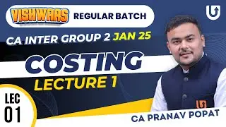 CA Inter Cost & Management Accounting  | CA Inter Group 2 Jan 25 | CA Pranav Popat 