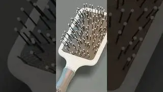 3d hairbrush Modeling, Texturing and rendering in Blender 3d 