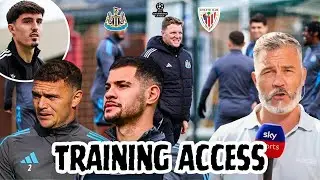 🎥👀Behind the scenes at NUFC Training Ground today as S***HOUSERY returns & Bruno posted missing 😵‍💫