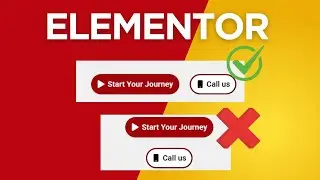 How to put two buttons Side by Side Elementor - Wordpress Tutorial for beginners