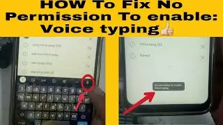 how to fix no permission to enable voice typing ll Gboard recording problem 100% problem solution
