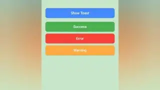 Flutter Toast UI Example (SOURCECODE)