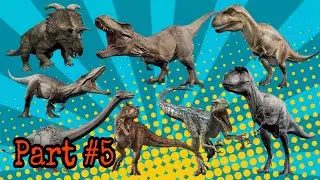 DINOSAURUS (Part #5), Velociraptor, Pentaceratops, T-Rex, Carnotaurus, Ankylodocus, Albertosaurus