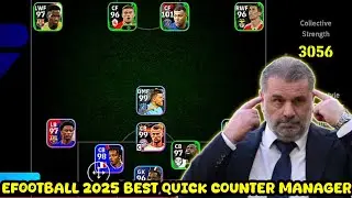 eFootball2025 Best Quick Counter Formation Manager🔥|efootball Attack Formation|efootballFormation