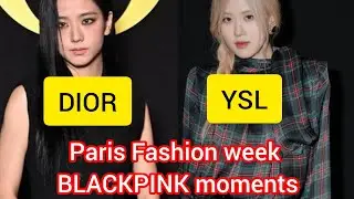 PARIS FASHION WEEK ..ROSE [YSL ] 27 -09 -23 AND Jisoo { DIOR } 26 -09 -23