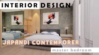 Desain Interior Master Bedroom (Japandi Contemporer), Tuban - East Java |Enscape 3.3|Archicad 23