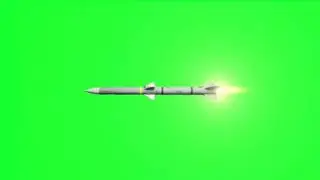 Missile green screen footage