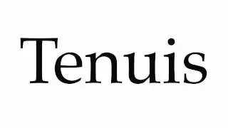 How to Pronounce Tenuis