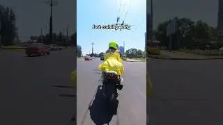 The courier got a little LOST IN THOUGHT and realized he needs to start saving for a MOTORCYCLE 😂