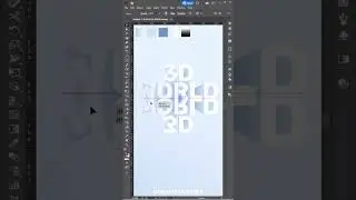 Create 3D Text in Adobe Illustrator | #shorts #illustrator