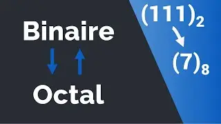 Conversion d'un nombre octal en nombre binaire et d'un nombre binaire en nombre octal.