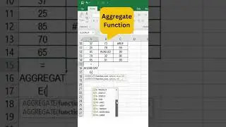 Aggregate Function | How to Sum Values with Errors | Excel Tips and Tricks 