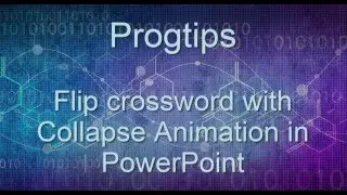 Flip crossword with Collapse Animation in PowerPoint