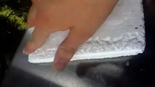 Making a Styrofoam boat