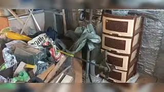 разбор сарайки. убираюсь ,что бы сделать мачтерскую.