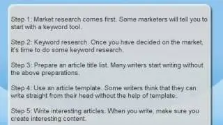 Article Writing Tutorial - How to Write Fast
