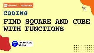 Find squares and cubes of numbers in Mathematics || Makecode || Coding || Block Coding || Python