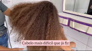 CABELO MAIS DIFÍCIL QUE JÁ FIZ - PROGRESSIVA EM UM CABELO MUITO CHEIO E GROSSO - LISO PERFEITO