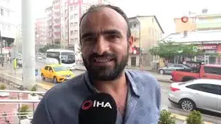 Van’da sağanak yağmur vatandaşları hazırlıksız yakaladı
