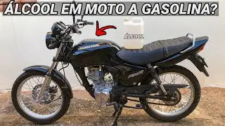 COLOQUEI ÁLCOOL NA MINHA CG 125 FAN CARBURADA ORIGINAL A GASOLINA!