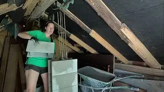 I Build a CONCRETE PILLAR With Blocks to Support the Roof
