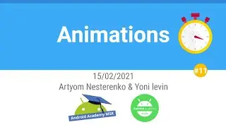 Android Fundamentals #11: Animations