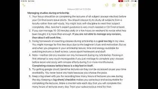 How to manage studies during CA articleship