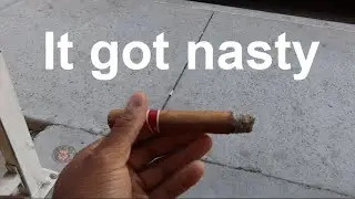 Smoking my first cigar