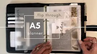 A5 EDC PLANNER-FLIP | black quilted