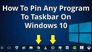 Use of windows 10 task bar pin program