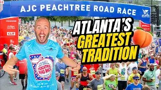 The world’s LARGEST 10K #atlanta #peachtreeroadrace #running