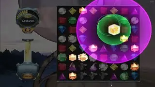 Bejeweled Twist//85 Gems Cleared In One Move