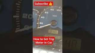 How to Set Trip Meter in Car #shorts #trip