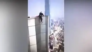 Detik detik Terakhir Rooftopper asal China Jatuh dari Pencakar Langit