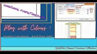 Conditional Formatting in ExCel | Change the Colours of the Cells based on its Status Value 