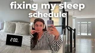 fixing my sleep schedule vlog *realistic* + getting out of a slump