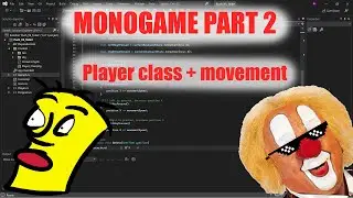 MonoGame Tutorial Part 2 adding a Player class with a Movement system    #monogame #gamedev #coding