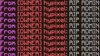 a hypixel "admin" gets demoted in bedwars
