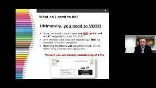 RetirementPlus special election seminar for members - - 04/04/2023