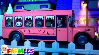Farmees - Bánh Xe Trên Xe Buýt Bài Hát + Vui Hơn Bài Hát Xe Buýt Halloween Cho Trẻ Em