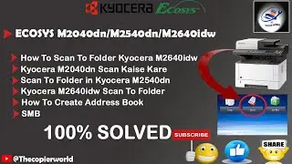 Kyocera 2640idw Printer Scan To Folder Setup ||Scan to PC setup using Kyocera 2640idw || Scan To PC