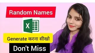 random name in excel | random name generator 