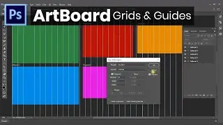 How to use Grids and Guides in Artboard Photoshop | UX / UI / Web Designing | Photoshop CC Artboard