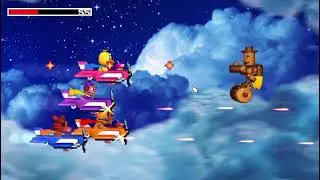F**King foxy fighters minigame | Fnaf world refreshed 