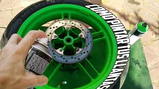 COMO PINTAR LLANTAS DE MOTO FÁCIL Y BARATO | Jesucristoh