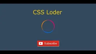Colorful Loader With Pure CSS.