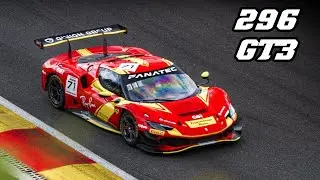 2023 Ferrari 296 GT3 at Spa 24h | 600hp V6 Turbo