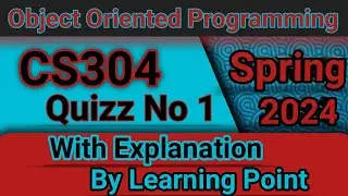 CS304 Quiz 1 Solution Spring 2024 || cs304 quiz 1 solution with explanation #vu #quiz