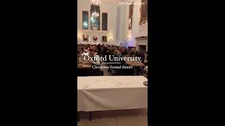 Oxford University formal Christmas dinner