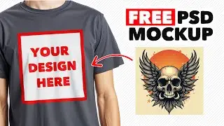 FREE T-Shirt Mockup - PSD Smart Object!